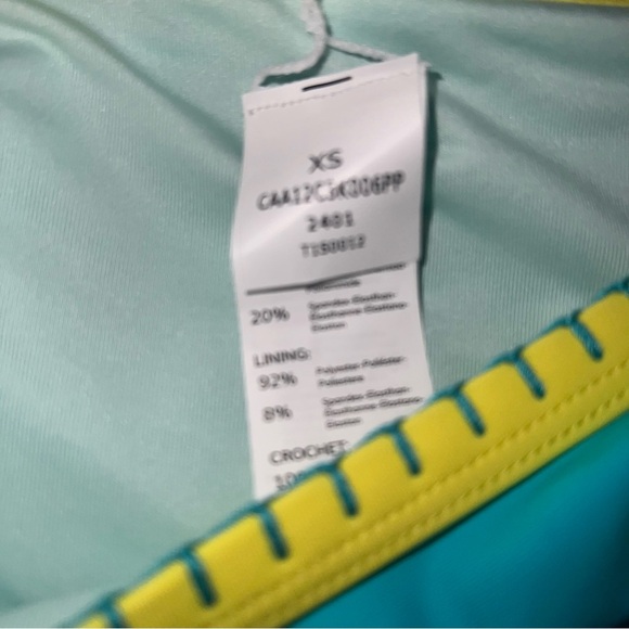 Cupshe Women's Color Block Back Hook Cheeky Bikini Swimsuit/Bathing Suit|NEW/NWT - Picture 7 of 8